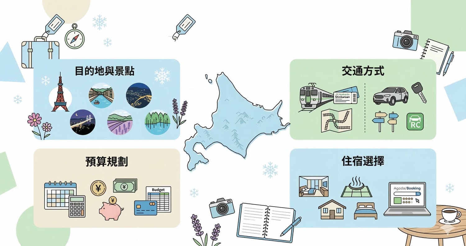 【2026北海道自由行攻略】玩幾天、住哪裡、費用怎麼抓?第一次去北海道這樣規劃最順 - 第1張圖 【2026北海道自由行攻略】玩幾天、住哪裡、費用怎麼抓?第一次去北海道這樣規劃最順