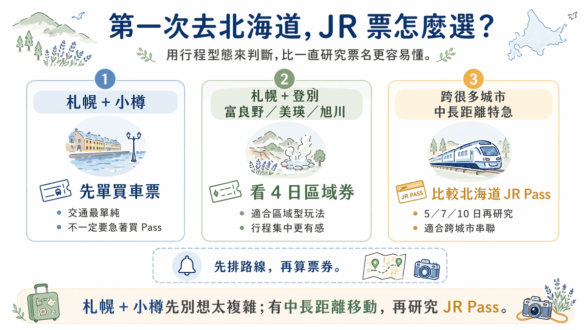 第一次去北海道，JR 票怎麼選