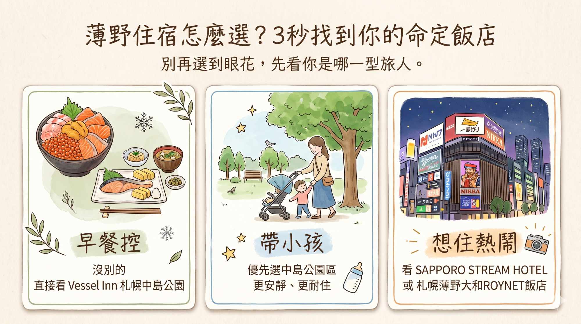 3 秒決策圖：你是哪一型旅人？