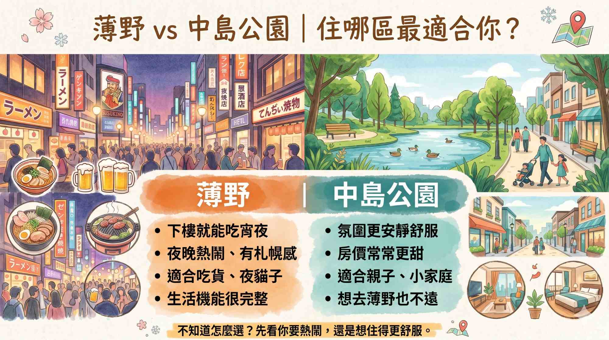 薄野與中島公園住宿怎麼選